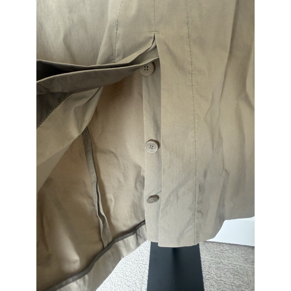 Jil Sander Coat IT 36 US 0–2 Tan Beige Minimalist Trench Coat Quiet Luxury Italy - Picture 2 of 6